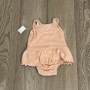Baby Pink Ruffle Onesie 0-3M
